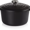 Le Creuset Hoher Bräter Signature Rund, 24 Cm In Schwarz 24 Cm / 5 L 14