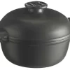 Emile Henry Schmortopf Delight Rund In Ardoise 27 Cm / 19,5 Cm / 4 Liter 25