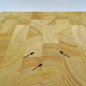 Continenta Schneidebrett Aus Gummibaum Stirnholz Mit Schublade, 39 X 27 X 6 Cm (B-Ware – Guter Zustand) 15