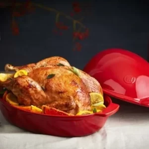 Emile Henry Hähnchenbräter XL In Granatapfel 6