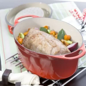 Le Creuset Saftbräter Doufeu Oval Aus Gusseisen In Kirschrot 32 X 25 Cm / 6,9 Liter 13