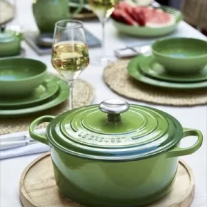 Le Creuset Bräter SIGNATURE Rund In Bamboo Green 24 Cm / 4,2 L 11