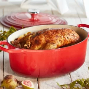 Le Creuset Bräter Signature Oval, 40 Cm (Gänsebräter) In Kirschrot 7